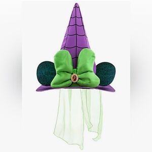 New Disney Parks Halloween Minnie Mouse Halloween Witch Hat. (YOUTH)